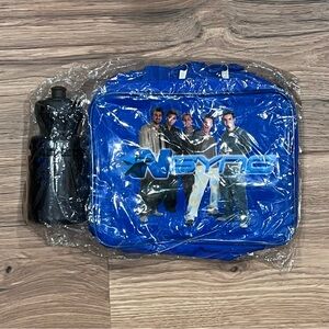 Vintage Y2K NSYNC Blue Lunch Box with Drink Bottle NWT
